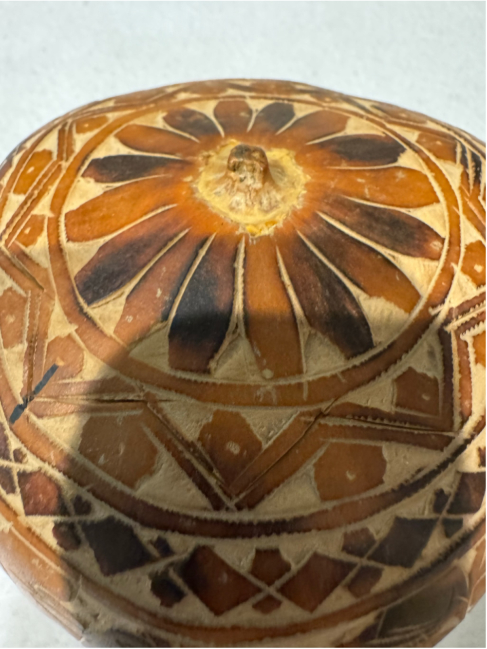 Unbranded Decorative Carved Animal & Floral Gourd Bowl One

Brown Tan From Peru - Picture 5 of 10